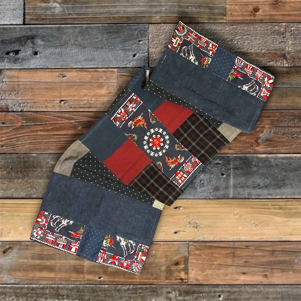 CUSTOM RRL/ RL PATCHWORK SCARF (100% UPCYCLED RALPH LAUREN FABRICS)- 1 OF A KIND